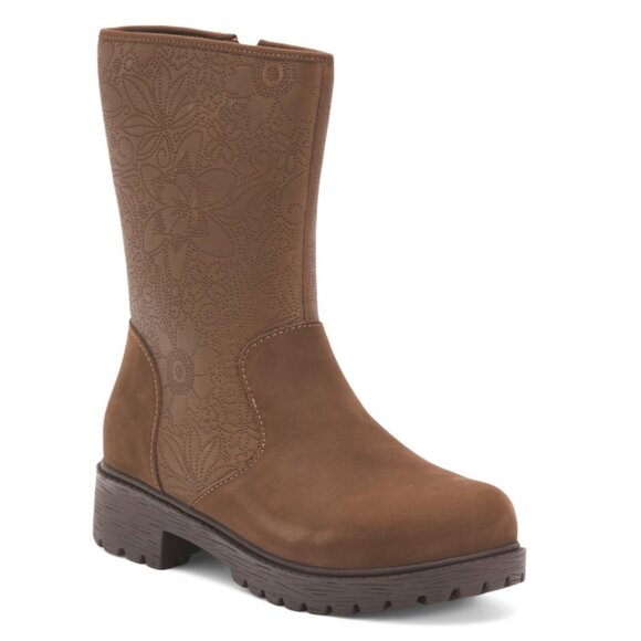 ALEGRIA Brown Leather Chalet La Dee Dottie Comfort Boots - Picture 1 of 2